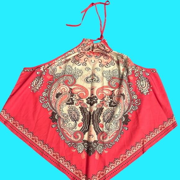 Vibrant Paisley Halter Top - Picture 2 of 2